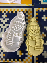 Pupazzo di Neve Formine Biscotti Cookie Cutter Natalizi - 3d Selling