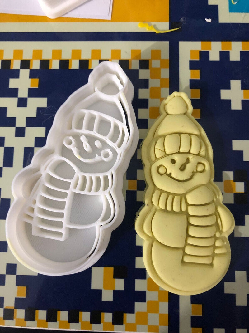 Pupazzo di Neve Formine Biscotti Cookie Cutter Natalizi - 3d Selling
