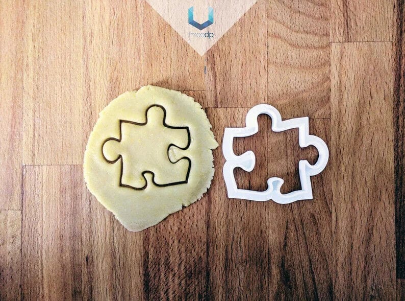 Puzzle formina biscotto | Stampi per impasti cookie cutter formina puzzle - 3d Selling