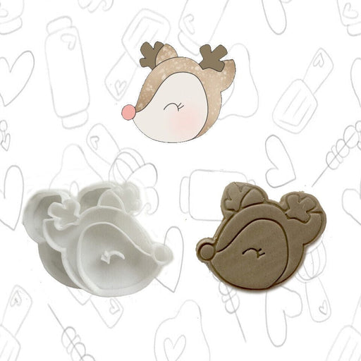 Selling3d Casa, arredamento e bricolage:Articoli per cucina e bar:Accessori per pasticceria:Formine e stampi per biscotti Renna di Natale cookie cutter formina tagliabiscotti per feste