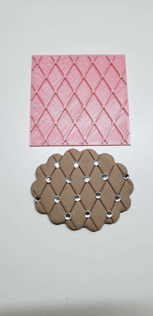 Selling3D Casa, arredamento e bricolage:Articoli per cucina e bar:Accessori per pasticceria:Formine e stampi per biscotti Rombi Pattern texture marker per cookie cutter formina tagliabiscotti