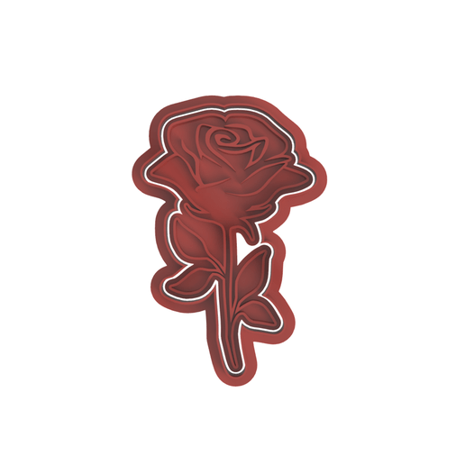 Rosa cookie cutter forma tagliabiscotti a forma di rosa - 3d Selling