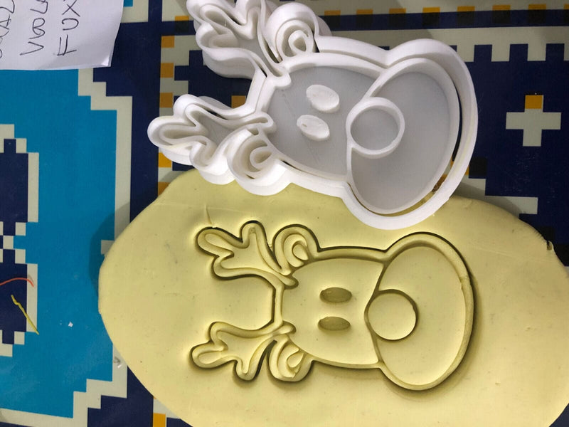 Rudolf la Renna Formine Biscotti Cookie Cutter Natalizi - 3d Selling