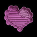 Cuore con rosa San Valentino cookie cutter formina tagliabiscotti con manico - 3d Selling