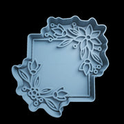Quadrato con fiori cookie cutter personalizzato  e manico formina tagliabiscotti - 3d Selling