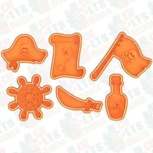 Formina tagliabiscotti pirati cookie cutter pasta di zucchero - 3d Selling
