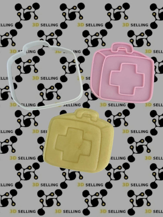 Selling3D Casa, arredamento e bricolage:Articoli per cucina e bar:Accessori per pasticceria:Formine e stampi per biscotti Set 9 pezzi cookie cutter tema ospedale dottore formina tagliabiscotti cake design PDZ