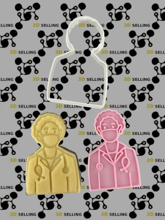 Selling3D Casa, arredamento e bricolage:Articoli per cucina e bar:Accessori per pasticceria:Formine e stampi per biscotti Set 9 pezzi cookie cutter tema ospedale dottore formina tagliabiscotti cake design PDZ