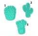 Selling3D Casa, arredamento e bricolage:Articoli per cucina e bar:Accessori per pasticceria:Formine e stampi per biscotti Set Completo Cactus Piante Grasse Set 3 pezzi cookie cutter formina tagliabiscotti  o PDZ