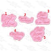 Selling3D Casa, arredamento e bricolage:Articoli per cucina e bar:Accessori per pasticceria:Formine e stampi per biscotti Set Completo Festa della mamma set 5 pezzi cookie cutter formina tagliabiscotti PDZ