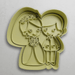 Selling3D Casa, arredamento e bricolage:Articoli per cucina e bar:Accessori per pasticceria:Formine e stampi per biscotti Sposi cookie cutter formina tagliabiscotti cake design professionale