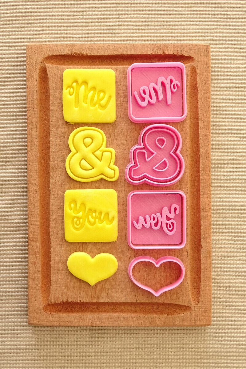 Stampi you and me  idea san valentino cookie cutter formina tagliabiscotti - 3d Selling