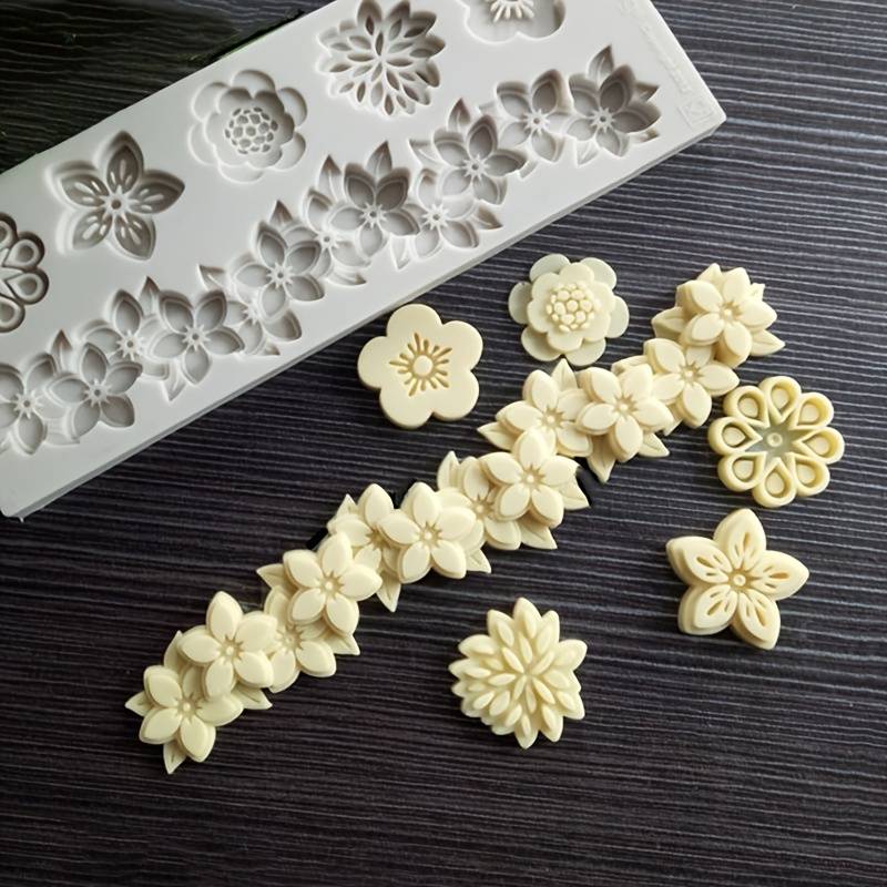 Stampo in silicone fiorellini misti - 3d Selling