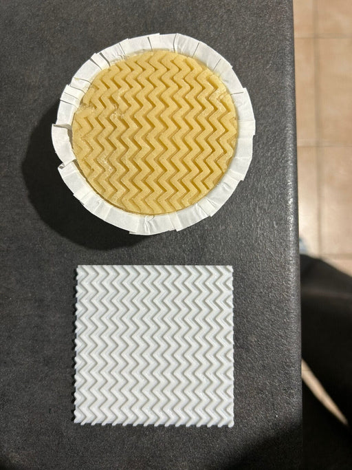 selling3d Casa, arredamento e bricolage:Articoli per cucina e bar:Accessori per pasticceria:Formine e stampi per biscotti zig zag Pattern texure cookie cutter cuori pied di poule zig zag pasta di zucchero