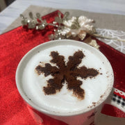 stencil per cappuccino forma natale albero renna pupazzo di neve fiocco di neve - 3d Selling