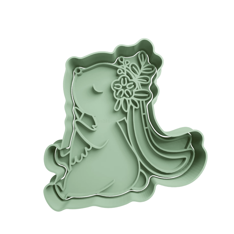 Coniglietta con fiori 8cm - 3d Selling