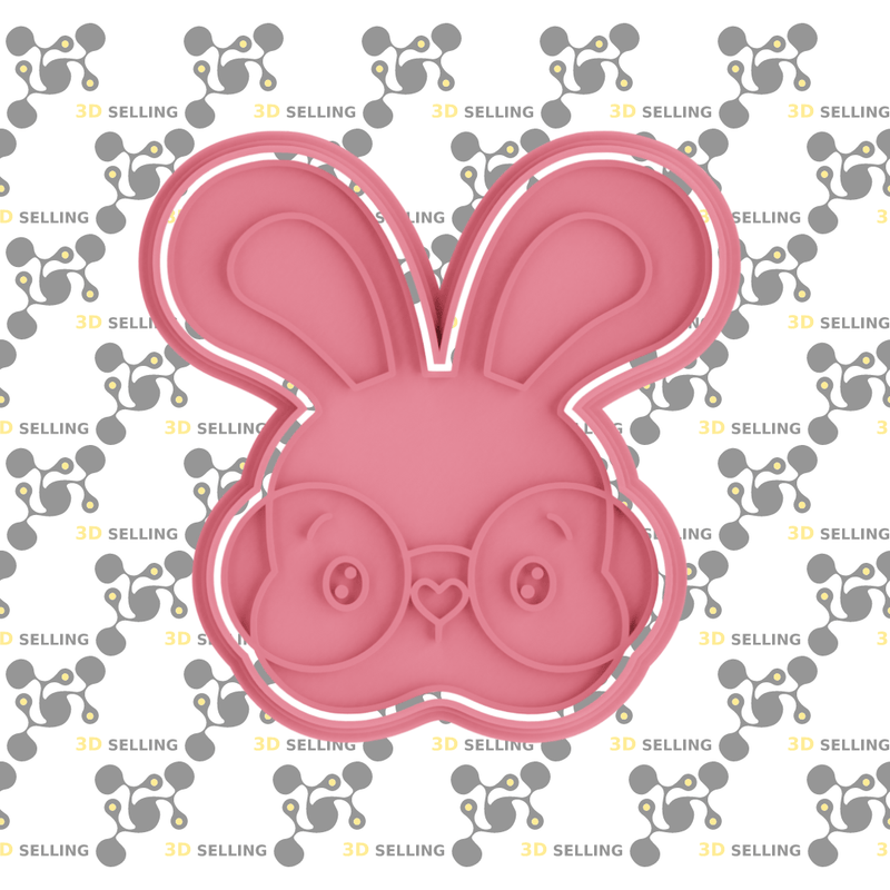 Coniglietto con occhiali - 3d Selling