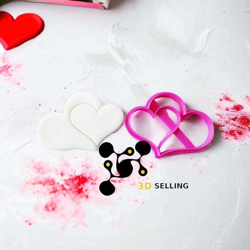 Doppio cuore 9cm - 3d Selling