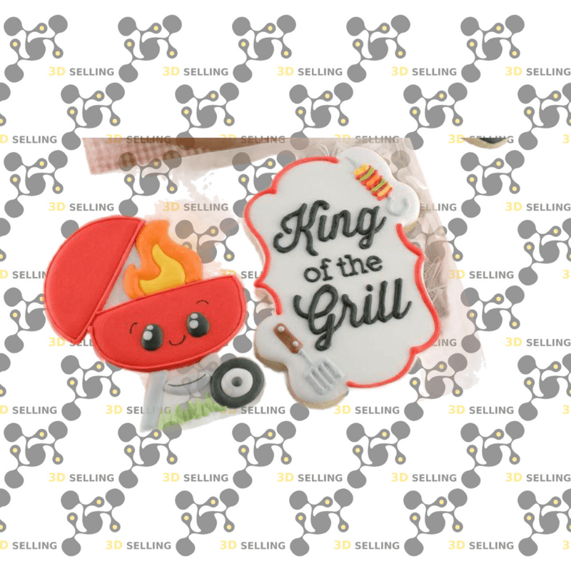 Kit King of the grill 8cm - 3d Selling