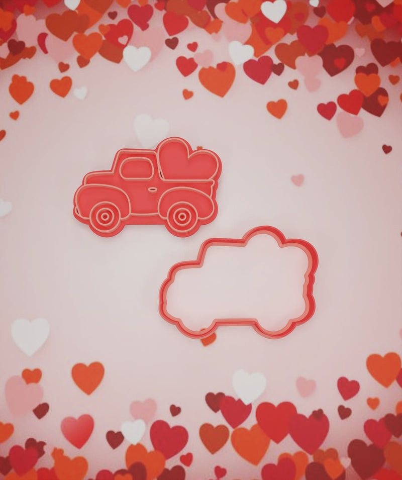 Macchina con cuore idea san valentino 8cm - 3d Selling
