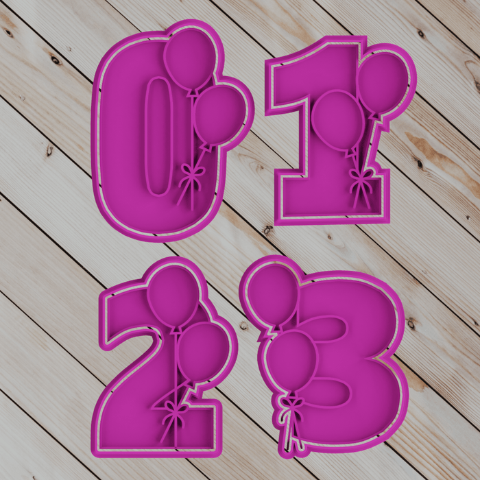 Selling3D Numeri con Palloncini