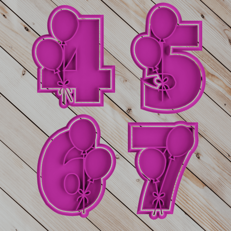 Numeri con Palloncini - 3d Selling