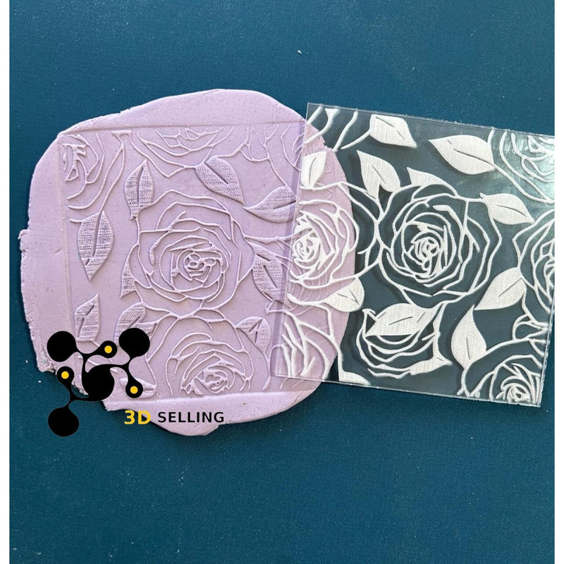Pattern in acrilico rose 10*10 - 3d Selling