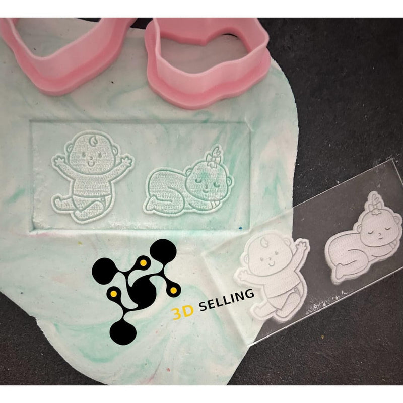 Stampo in acrilico Bimbi 6cm - 3d Selling