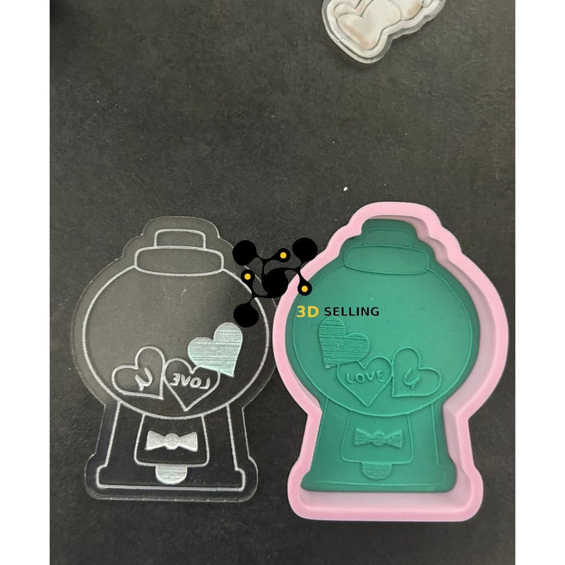 Stampo in acrilico + cutter dispenser di cuori - 3d Selling