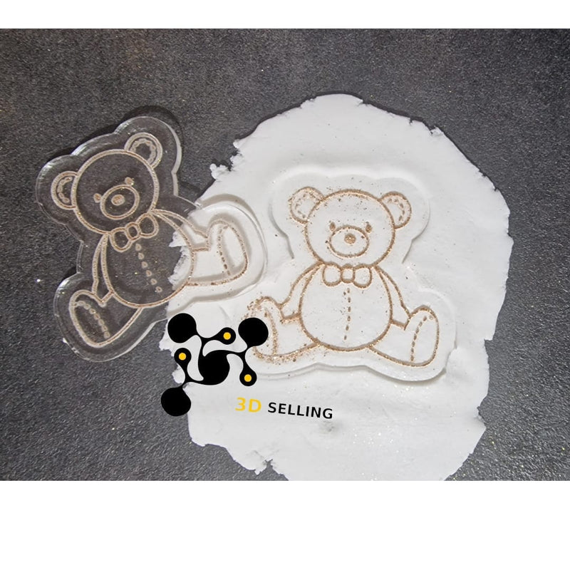 Stampo in acrilico + cutter orsetto idea nascita - 3d Selling