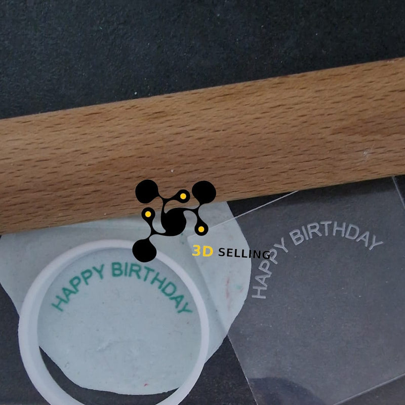 Stampo in acrilico Happy Birthday - 3d Selling