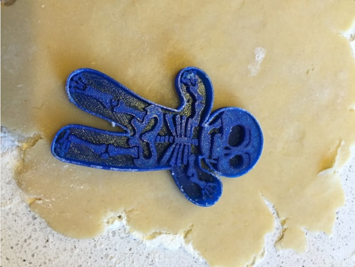 Formina tagliabiscotti halloween scheletro cookie cutter pasta di zucchero - 3d Selling